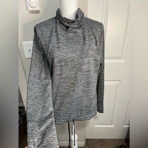 Nike DriFit Pullover Sweater With Cowl Neck size Medium Grey Heathered